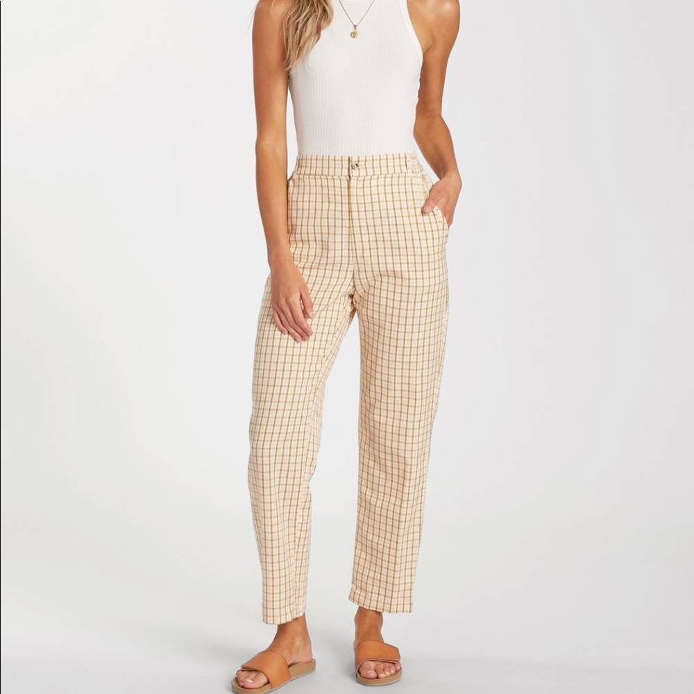 Billabong x salty blonde checkmate pants